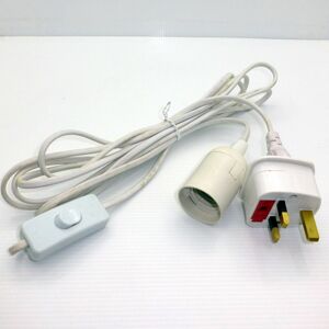 3.5m Cord Lamp Holder E27 with Switch