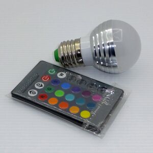 Multi Colours LED Light Lamp Bulb E27 + Remote Control